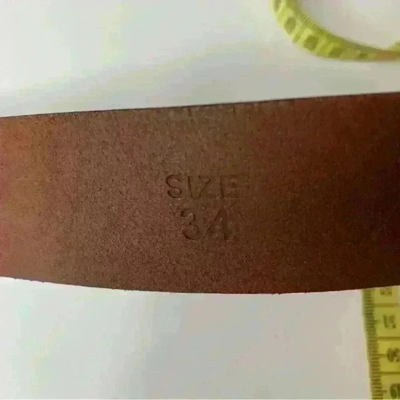 Dickies Men’s Brown Leather Belt - Picture 7 of 8